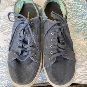 Merrell Performance Footwear Blue Canvas Bering Sea lace up sneakers size 9